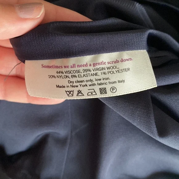 MM Lafleur Navy and White Knee-Length Dress - Picture 7 of 7